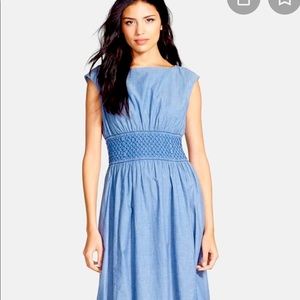 Kate Spade Blaire Chambray Smocked Dress